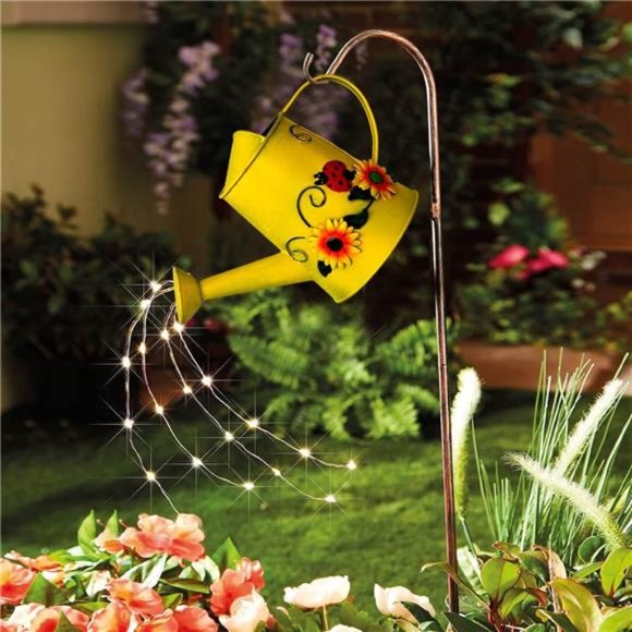 1 Liter Decorative Metal Sunflower & Ladybug Watering Can (4 Cups | 32 OZ) - Picture 5 of 7